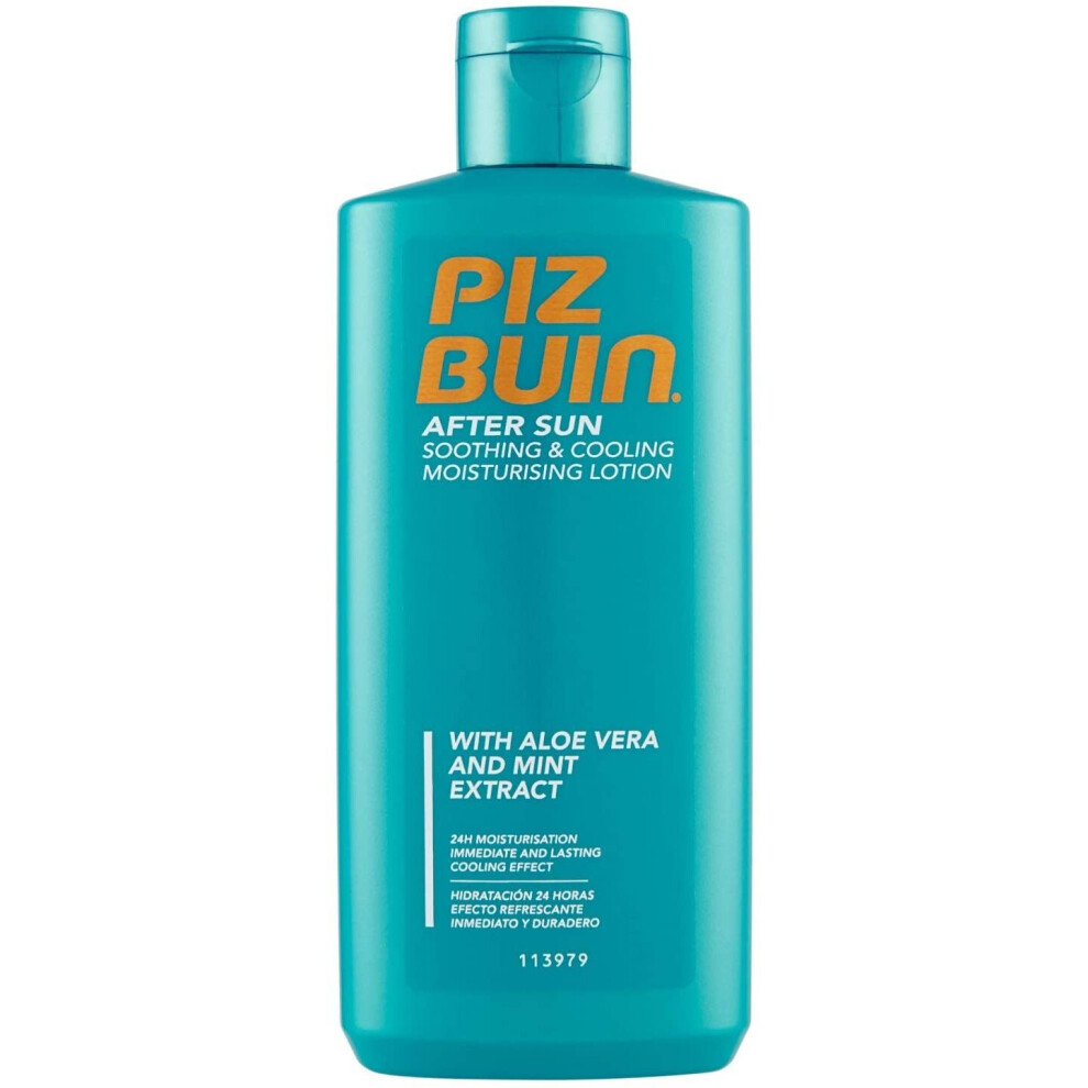 Piz Buin After Sun Soothing & Cooling Moisturising Lotion 200ml - Cap Bottle