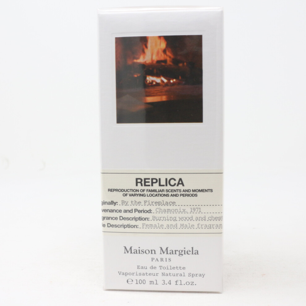 Replica By The Fireplace By Maison Margiela Eau De Toilette 3.4oz New With Box