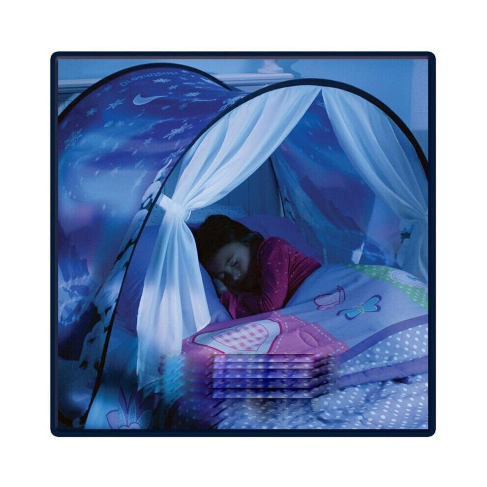 Kids Bed Dream Tents Foldable with LED Light