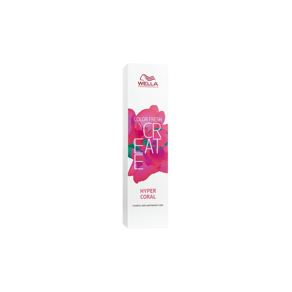 Permanent Dye Wella Color Fresh Create Hyper Coral Coral (60 ml)