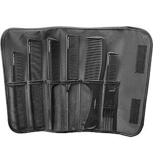 DMI Combank 6 Piece Carbon Comb Set - Black