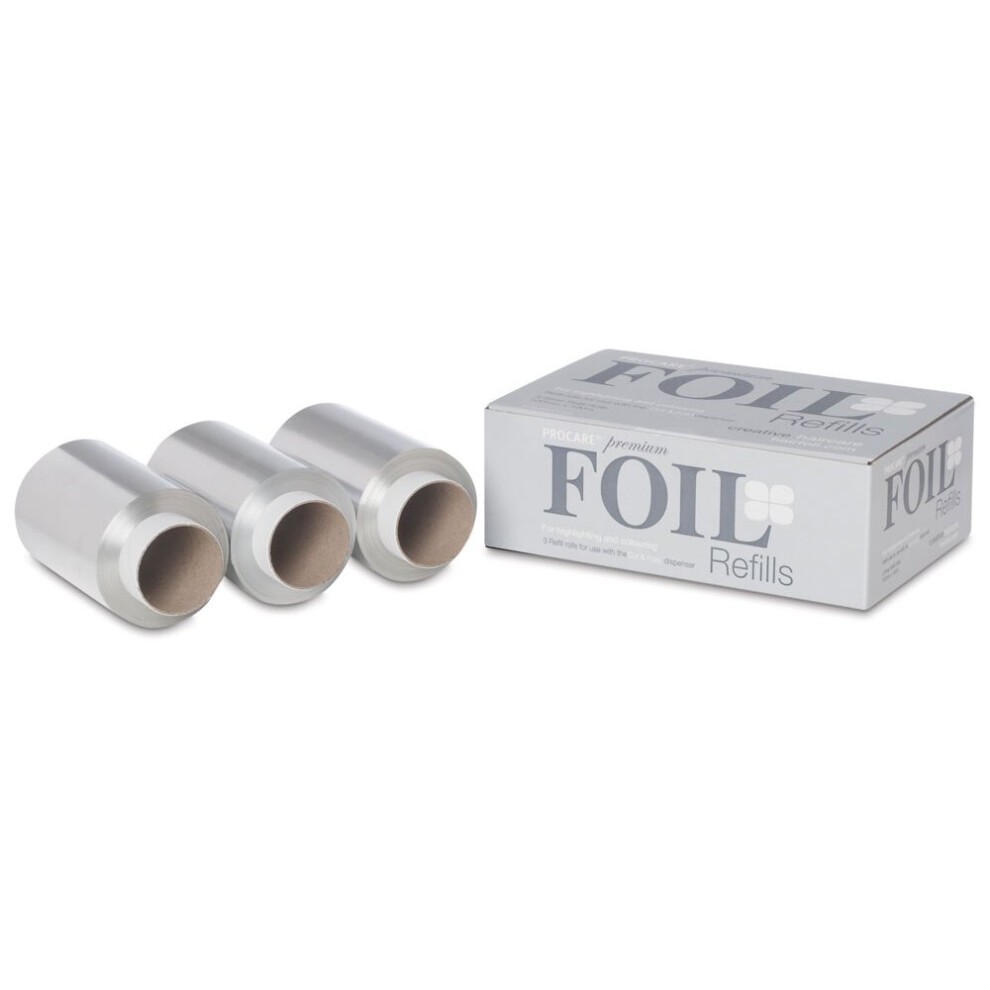 Procare Premium Foil Refills Silver 100mm x 100m (3 Rolls)