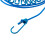 TRIXES Blue Long Compact Flexible 12 Peg Travel Washing Line 2