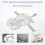Homcom HOMCOM Foldable Baby Bath Tub Ergonomic with Temperature-Induced Water Plug 5