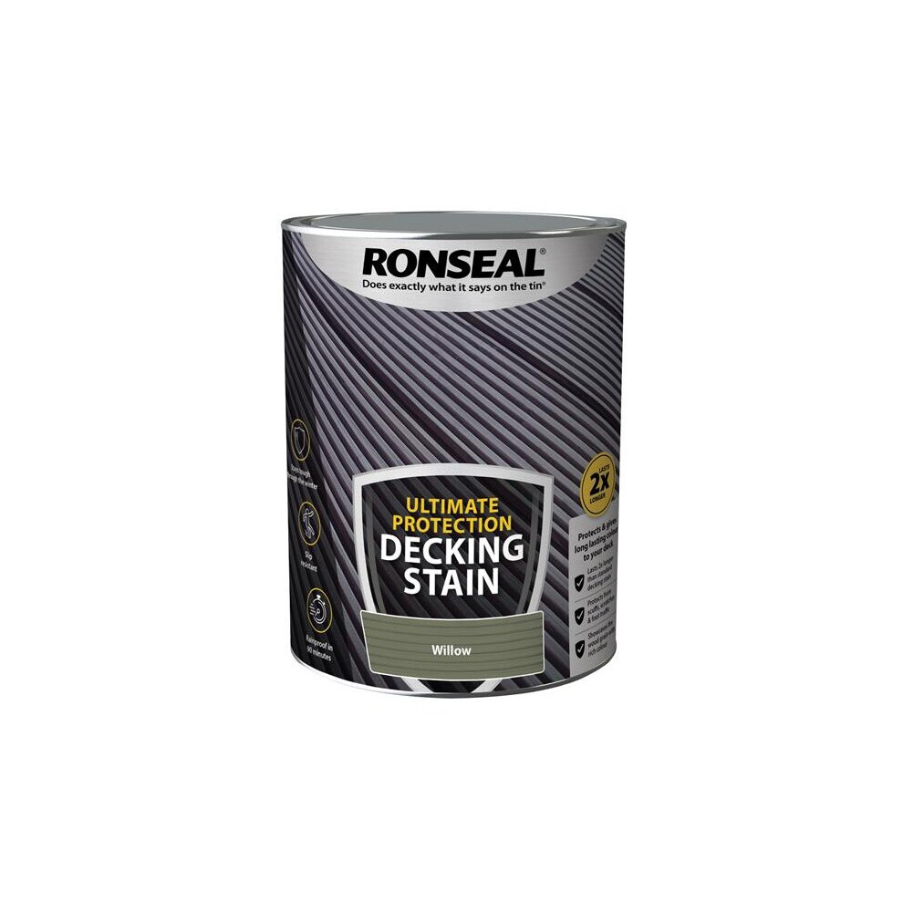 Ronseal Ultimate Protection Decking Stain Willow 5 litre 39224