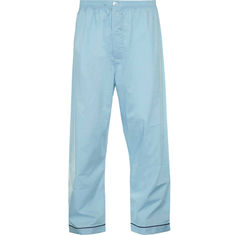 (4XL, Blue) Champion Mens Pyjama Trouser Bottoms PolyCotton (Pack of 2)