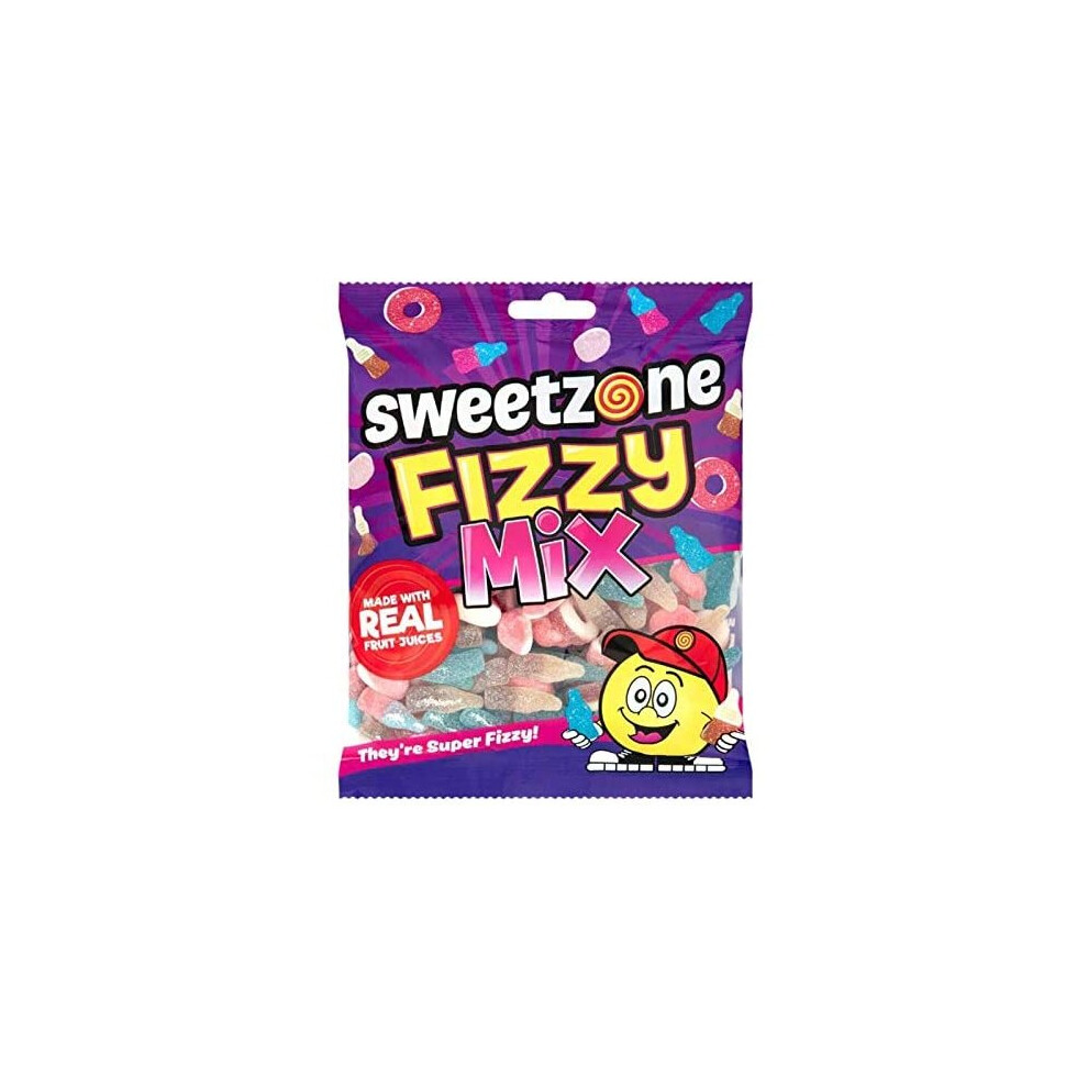 SweetZone Fizzy Mix HMC Halal Sweets, 180g Bag