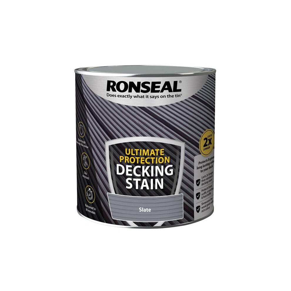 Ronseal Ultimate Protection Decking Stain Slate 2.5 litre 39122