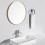 Living And Home (Gold 50CM) Slim Frame Round Mirror 2