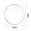 Living And Home (Gold 50CM) Slim Frame Round Mirror 6
