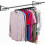 Direct Online Houseware (Black) 6ft Wall Mounted Garment Clothes Rail 2