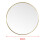 Living And Home (Gold 40CM) Slim Frame Round Mirror 3