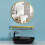 Living And Home (Gold 80CM) Slim Frame Round Mirror 2