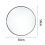 Living And Home (Black 50CM) Slim Frame Round Mirror 2