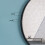 Living And Home (Black 80CM) Slim Frame Round Mirror 3