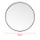 Living And Home (Black 60CM) Slim Frame Round Mirror 6