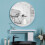 Living And Home (White 80CM) Slim Frame Round Mirror 3