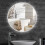 Living And Home (White 80CM) Slim Frame Round Mirror 1