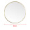 Living And Home (Gold 80CM) Slim Frame Round Mirror 6