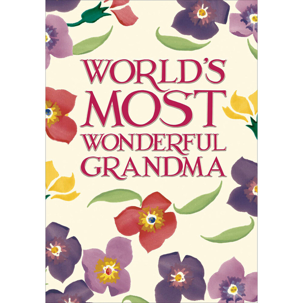 Woodmansterne Most Wonderful Grandma Emma Bridgewater Birthday Greeting Card