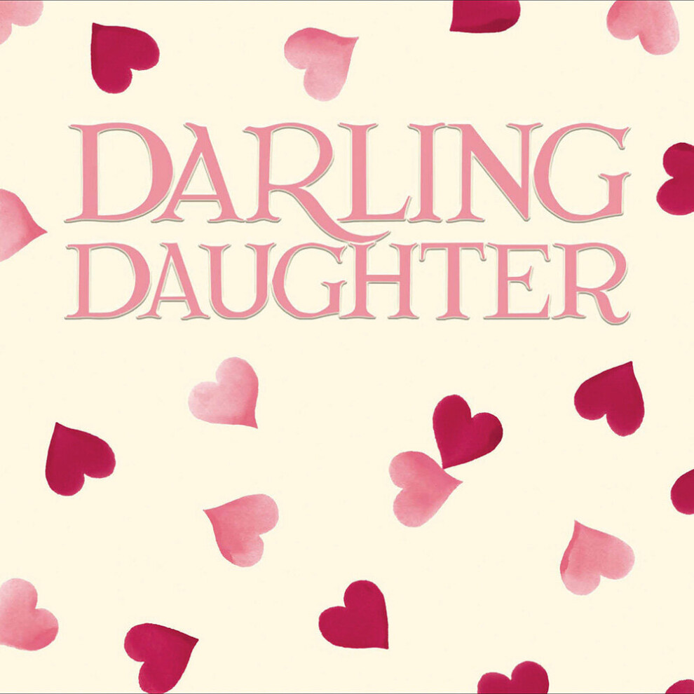 Darling Daughter Hearts Emma Bridgewater Birthday Greeting Card Woodmansterne