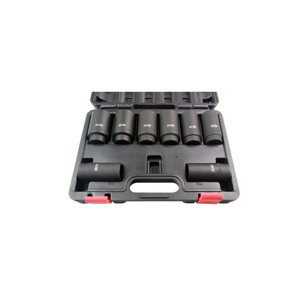 Us Pro 8Pc 1/2" Dr Lug Nut Impact Socket Set B1421 723980266074
