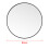 Living And Home (Black 80CM) Slim Frame Round Mirror 6