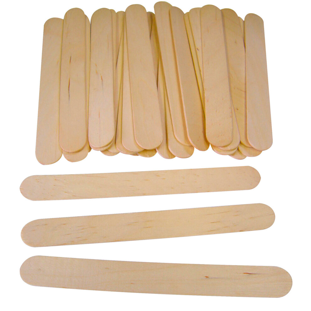 Rapid Jumbo Natural Lollipop Sticks - Pack Of 100