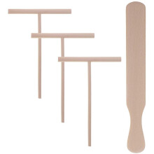 4Pcs/set Wooden Crepe Maker Spreader Home Kitchen Breakfast Crepe Pancake Maker Cooking Tool Kit
