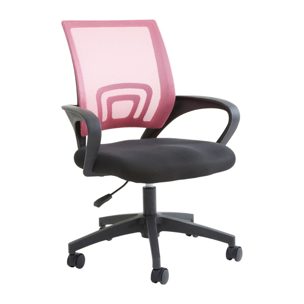 Premier Housewares Pink Home Office Chair