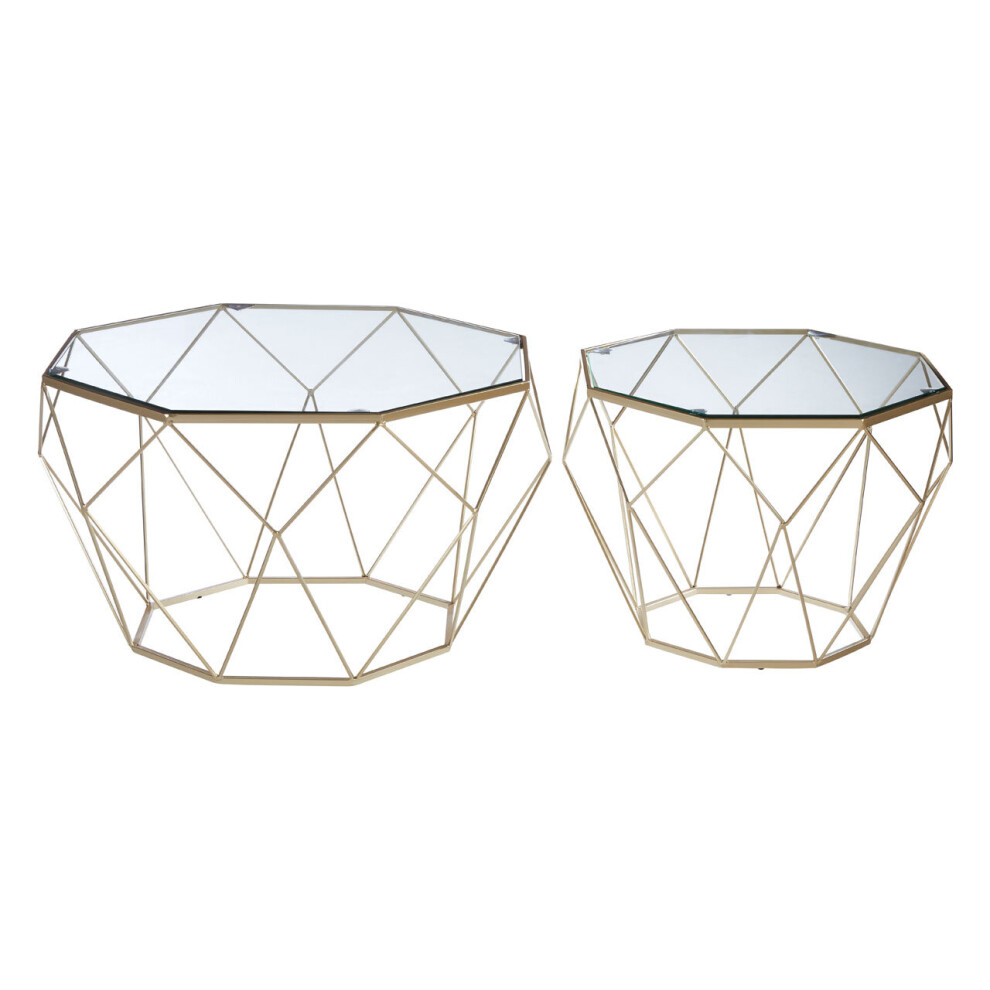 Arcana Set Of 2 Clear Glass Tables