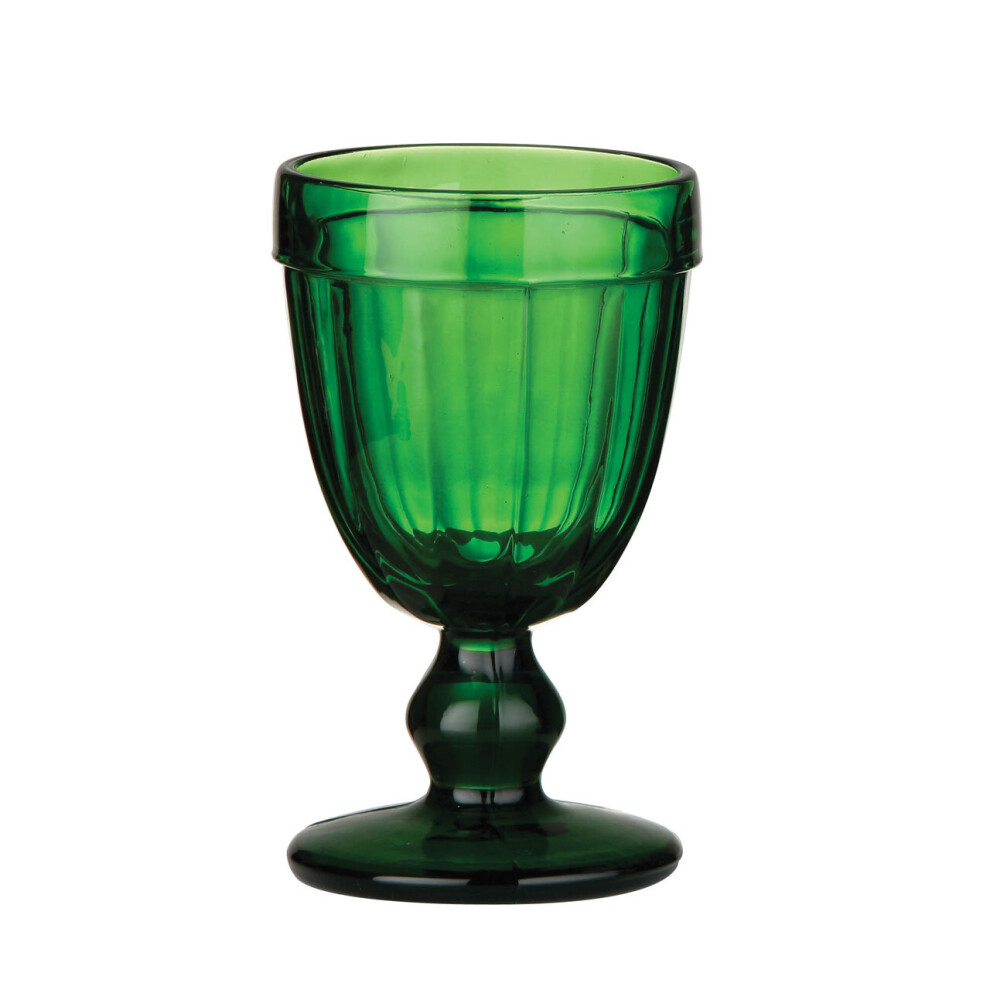 Premier Housewares Glass Green Sundae Goblet