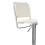 Premier Housewares White Seat And Chrome Base Bar Stool, Adjustable Height Kitchen Bar Stool, Footrest Swivel Barstool 4