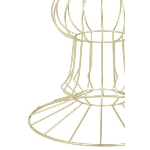 Premier Housewares Practical Light Gold Finish Frame Table, Compact Side Table For Livingroom, Mirrored Top Small Lounge Table 1