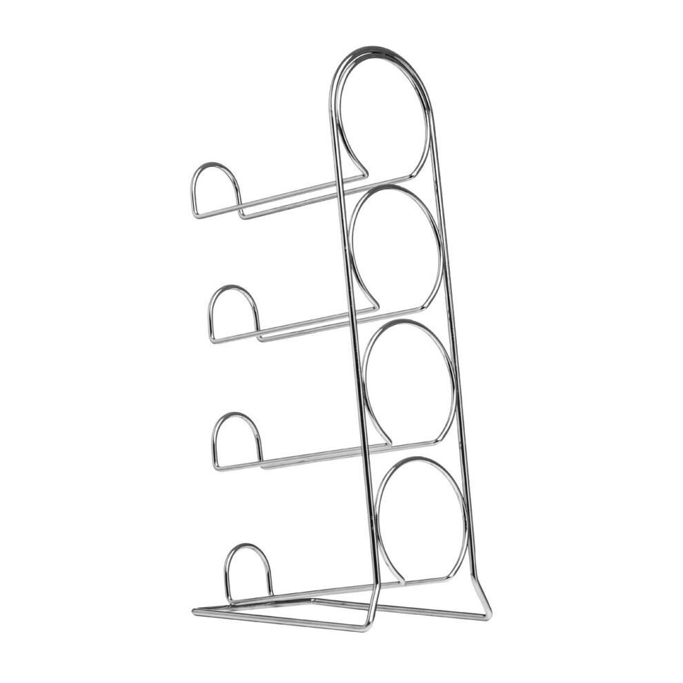 Premier Housewares 4 bottles Chrome Standing Wine Rack