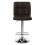 Premier Housewares Adjustable Height Quilted Bar Stool With Chrome Base, Comfortable Bar Chair, Sleek Modern Bar Stool 1