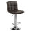 Premier Housewares Adjustable Height Quilted Bar Stool With Chrome Base, Comfortable Bar Chair, Sleek Modern Bar Stool 5