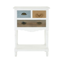 Coastal Style White 3 Drawer Chest, White 3 Drawer Dresser, White Drawer Chest, White Bedroom Drawers Unit