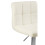 Premier Housewares Sleek White Quilted Chrome Base Bar Stool, Comfortable Bar Chair, Adjustable Height Modern Bar Stool 4