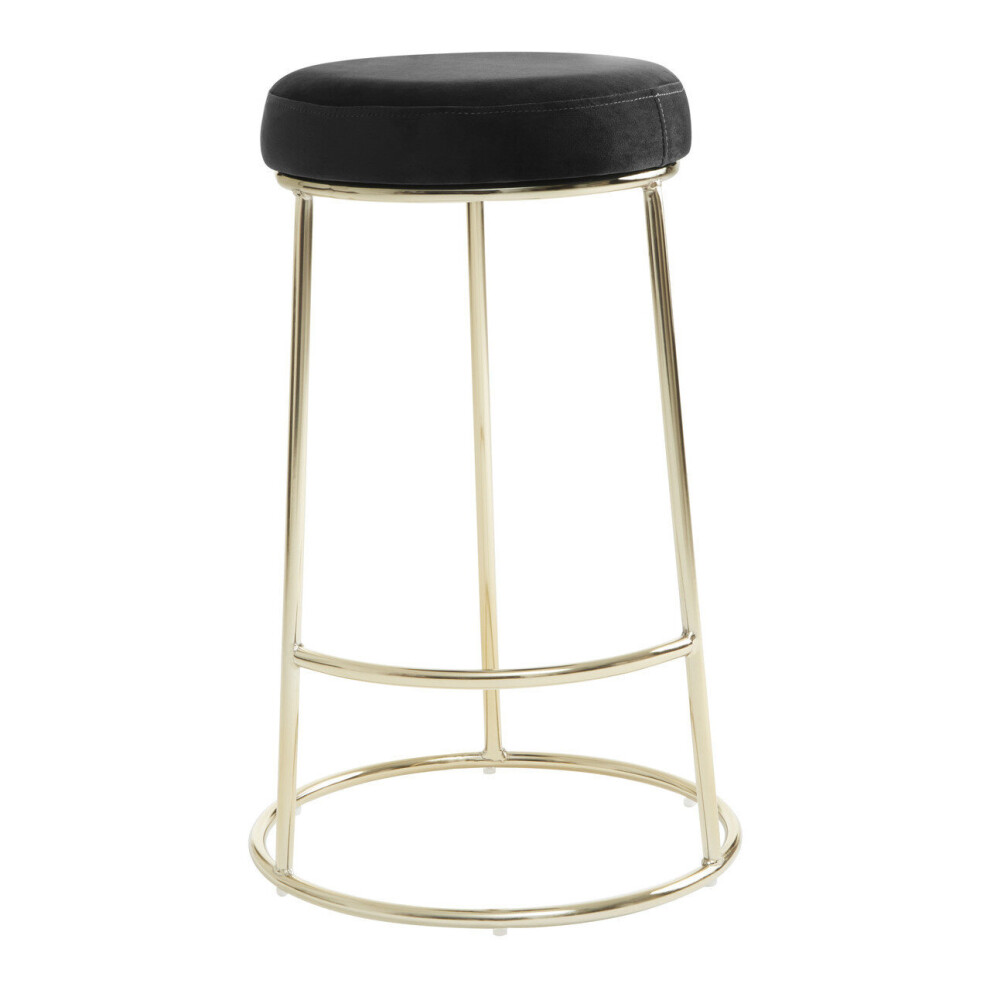 Interiors by Premier Manhattan Velvet Bar Stool