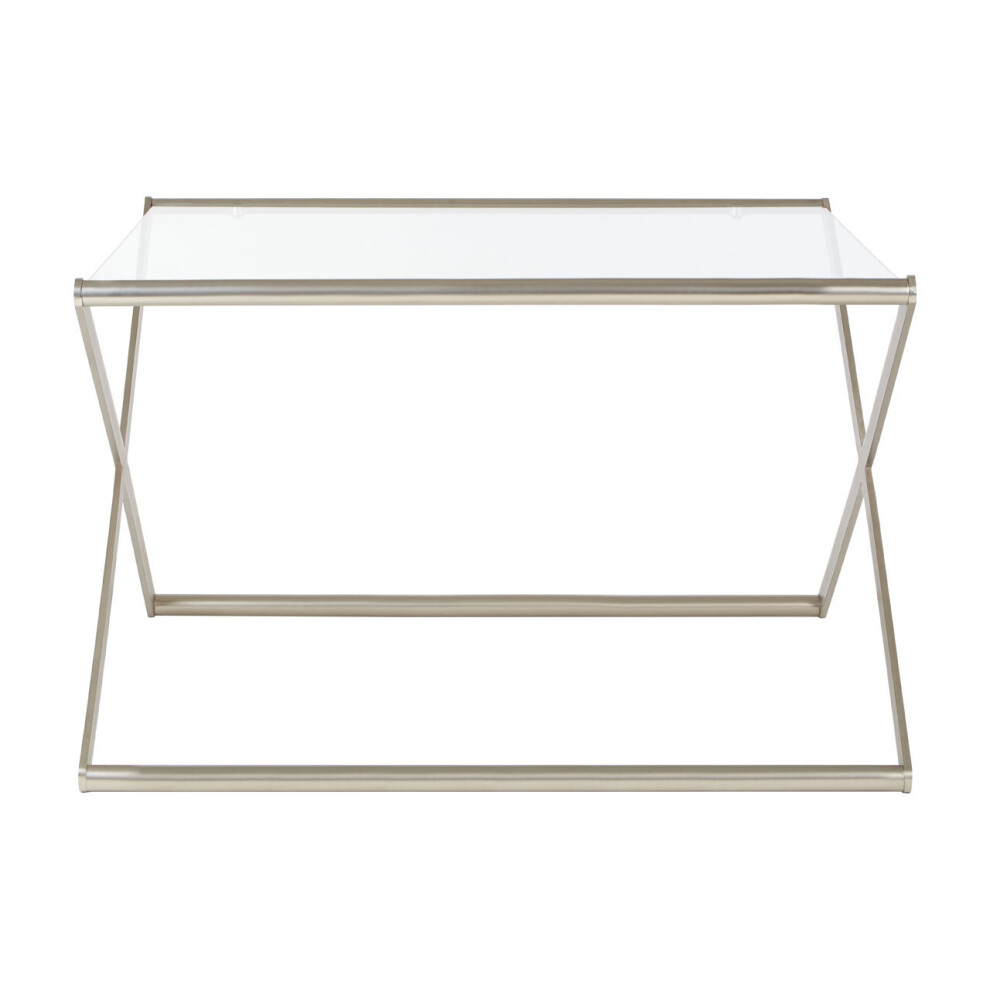 Premier Housewares Roma Square Coffee Table Clear