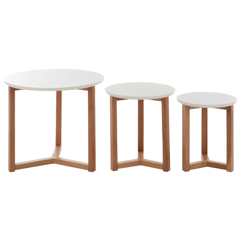 Set Of 3 Wood Side Tables