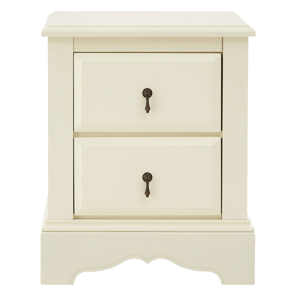 Premier Housewares Florence 2 Drawer Chest Ivory