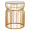 Premier Housewares Premier Housewares Avantis Gold Metal Wireframe Round Side Table 1