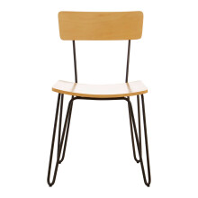 District Chair, Enhance Body Posture Wood Back Chair, Space- Saving Wooden Chair, Comfy Living Room Chair