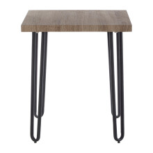 Sleek Borough Side Table, Slightly Angled Legs Table By The Couch, Veneer Top Bed Side Table For Bedroom