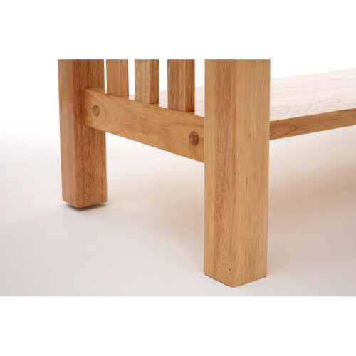Premier Housewares Contemporary Rectangular Console Table, Natural Wood Console Table, Modern Wood Hallway Console Table 1