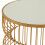 Premier Housewares Premier Housewares Avantis Gold Metal Wireframe Round Side Table 2