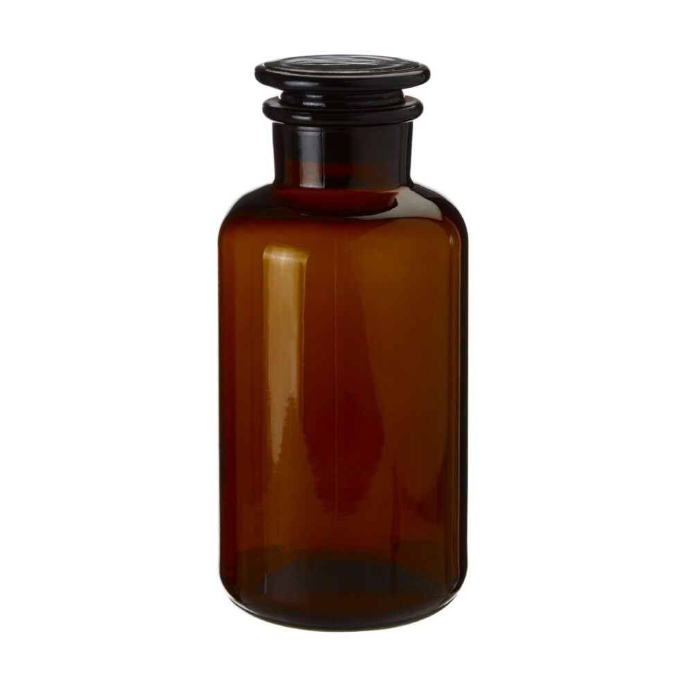 Premier Housewares Apothecary Large Glass Reagent Bottle Amber