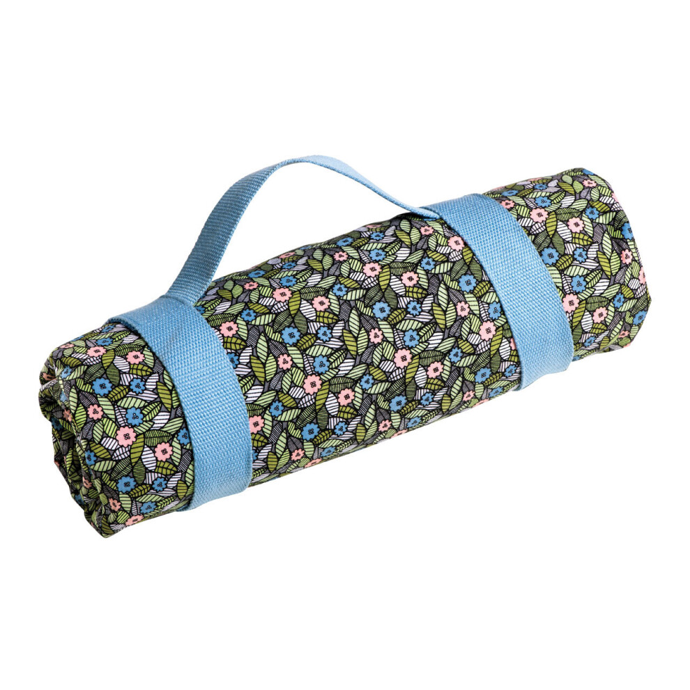 Premier Housewares Compact Finchwood Picnic Blanket, Softly Padded Blanket, Comfortable Camping Blanket, Durable Picnic Blanket